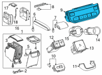 OEM 2022 Toyota Highlander Heater & AC Control Diagram - 55900-0E680