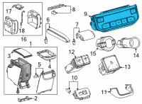 OEM 2021 Toyota Highlander Heater & AC Control Diagram - 55900-0E680