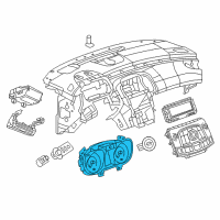 OEM Buick LaCrosse Cluster Diagram - 22783151