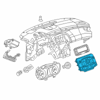 OEM 2011 Buick LaCrosse Dash Control Unit Diagram - 20843243