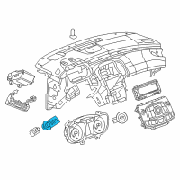 OEM 2011 Buick LaCrosse Headlamp Switch Diagram - 20862478