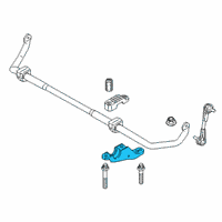 OEM BMW Left Stabilizer Bracket Diagram - 31-30-6-884-011