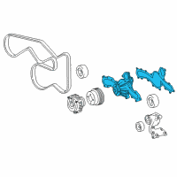 OEM 2015 Toyota Tacoma Water Pump Assembly Diagram - 16100-09471