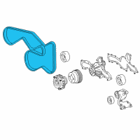 OEM Toyota Alternator Belt Diagram - 90916-A2001