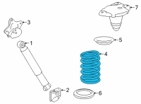 OEM Toyota Sienna Coil Spring Diagram - 48231-08080