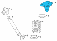 OEM 2022 Toyota Sienna Spring Seat Diagram - 48048-08010