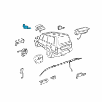 OEM 2005 Lexus LX470 Sensor, Air Bag, Front RH Diagram - 89173-69105