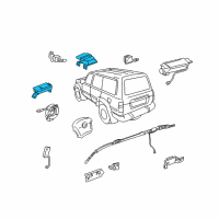 OEM Toyota Land Cruiser Center Sensor Diagram - 89170-60261