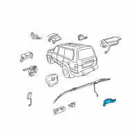 OEM Lexus LX470 Sensor Assy, Side Air Bag Diagram - 89830-60010