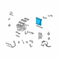 OEM Set Evaporator Sub Assembly Diagram - 80215-TK4-A41