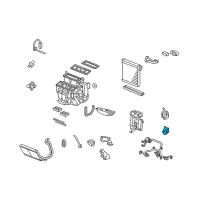 OEM Acura Motor Assembly, Temperature (Passenger) Diagram - 79170-TK4-A41
