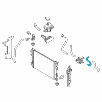 OEM 2018 Kia Soul EV Hose-Radiator, Upper Diagram - 25414E4100