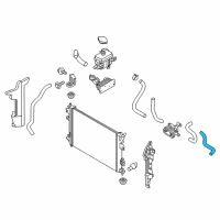 OEM 2016 Kia Soul EV Hose Assembly-Radiator, Upper Diagram - 25414E4000