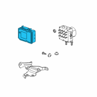 OEM 2011 GMC Terrain Electronic Brake And Traction Control Module Kit Diagram - 20837392