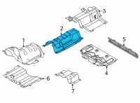 OEM 2021 Ford Bronco Sport HEAT SHIELD Diagram - LX6Z-7811434-B