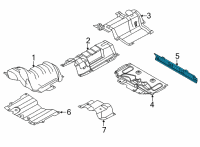 OEM 2022 Ford Bronco Sport HEAT SHIELD Diagram - M1PZ-5811434-A