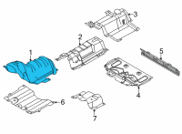 OEM 2022 Ford Escape INSULATOR - FLOOR Diagram - LX6Z-11130-B