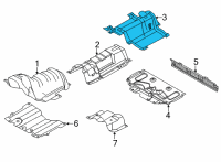 OEM 2020 Ford Escape SHIELD Diagram - LX6Z-78114B06-A