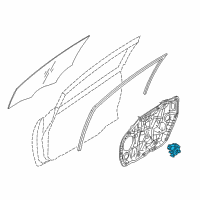 OEM 2018 Kia Forte Motor Assembly-Front Power Window Diagram - 82460A7010