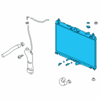 OEM 2022 Honda Insight Radiator Complete Diagram - 19010-6L2-A21