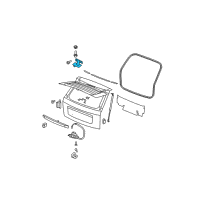 OEM Jeep Liftgate Hinge Diagram - 55396772AF