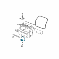 OEM Jeep Liftgate Latch Diagram - 4589122AA