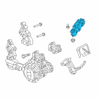 OEM 2011 Ram 1500 Bracket-Transmission Mount Diagram - 55398318AE