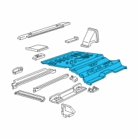 OEM 1997 Ford Explorer Floor Pan Diagram - F57Z9811215A