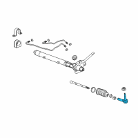 OEM 2012 Chevrolet Camaro Outer Tie Rod Diagram - 92241266