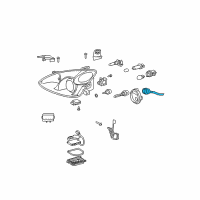 OEM 2007 Lexus RX350 Cord, Headlamp Diagram - 81125-48180