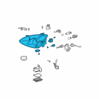 OEM 2005 Lexus RX330 Headlamp Unit Assembly Diagram - 04002-84548
