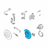 OEM 1999 Oldsmobile Alero Plate, Parking Brake Support Diagram - 18041757