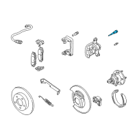 OEM 1999 Pontiac Grand Am Bolt, Front Brake Caliper Housing Diagram - 18025648