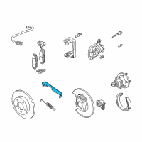 OEM Oldsmobile Alero Bracket, Parking Brake Rear Cable Diagram - 18025022