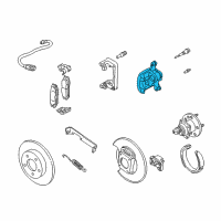 OEM 1999 Oldsmobile Alero Caliper, Rear Brake Diagram - 18026269