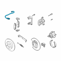 OEM Oldsmobile Alero Hose Asm-Rear Brake Diagram - 22708930