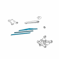 OEM 2010 Toyota RAV4 Rear Blade Diagram - 85242-02040