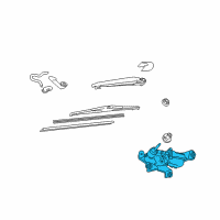 OEM 2011 Toyota Matrix Rear Motor Diagram - 85130-02040