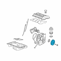 OEM Saturn Crankshaft Balance Diagram - 12595291