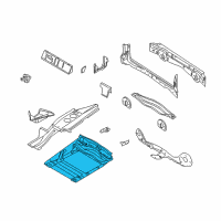 OEM 2000 BMW X5 Trunk Floor Diagram - 41-12-7-002-467