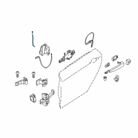 OEM 2017 BMW 340i GT xDrive Operating Rod, Door Rear Left Diagram - 51-22-7-291-415