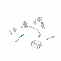 OEM 2000 Nissan Xterra Heated Oxygen Sensor Diagram - 22690-5S501