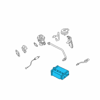 OEM 1996 Nissan Pickup CANISTER Assembly E Diagram - 14950-1S72B