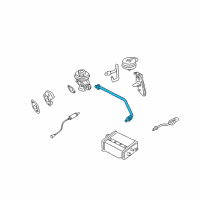 OEM 2004 Nissan Frontier EGR Tube Diagram - 14725-F4504