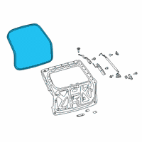 OEM 2020 Lincoln Aviator WEATHERSTRIP Diagram - LC5Z-78404A06-A