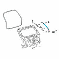 OEM Lincoln Aviator Power Cylinder Diagram - LC5Z-14B350-A