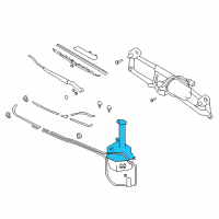 OEM 2004 Hyundai Tiburon Cap-Windshield Washer Reservoir Diagram - 98623-2C000