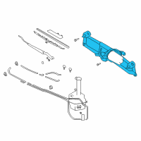 OEM 2004 Hyundai Tiburon Link Assembly-Windshield Wiper Diagram - 98120-2C000