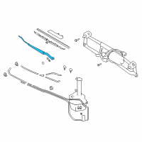 OEM Hyundai Tiburon Windshield Wiper Arm Assembly Diagram - 98321-2C001