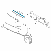 OEM Hyundai Wiper Blade Rubber Assembly(Drive) Diagram - 98351-2C800